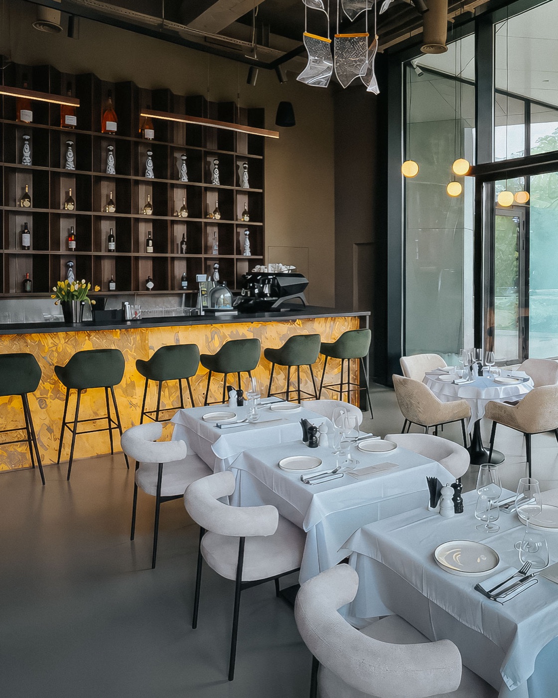 The BANCO dining room and bar